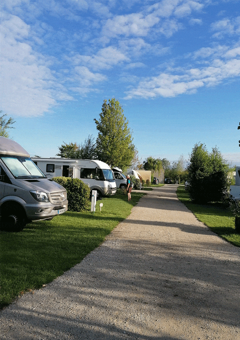 parcela de camping reservada